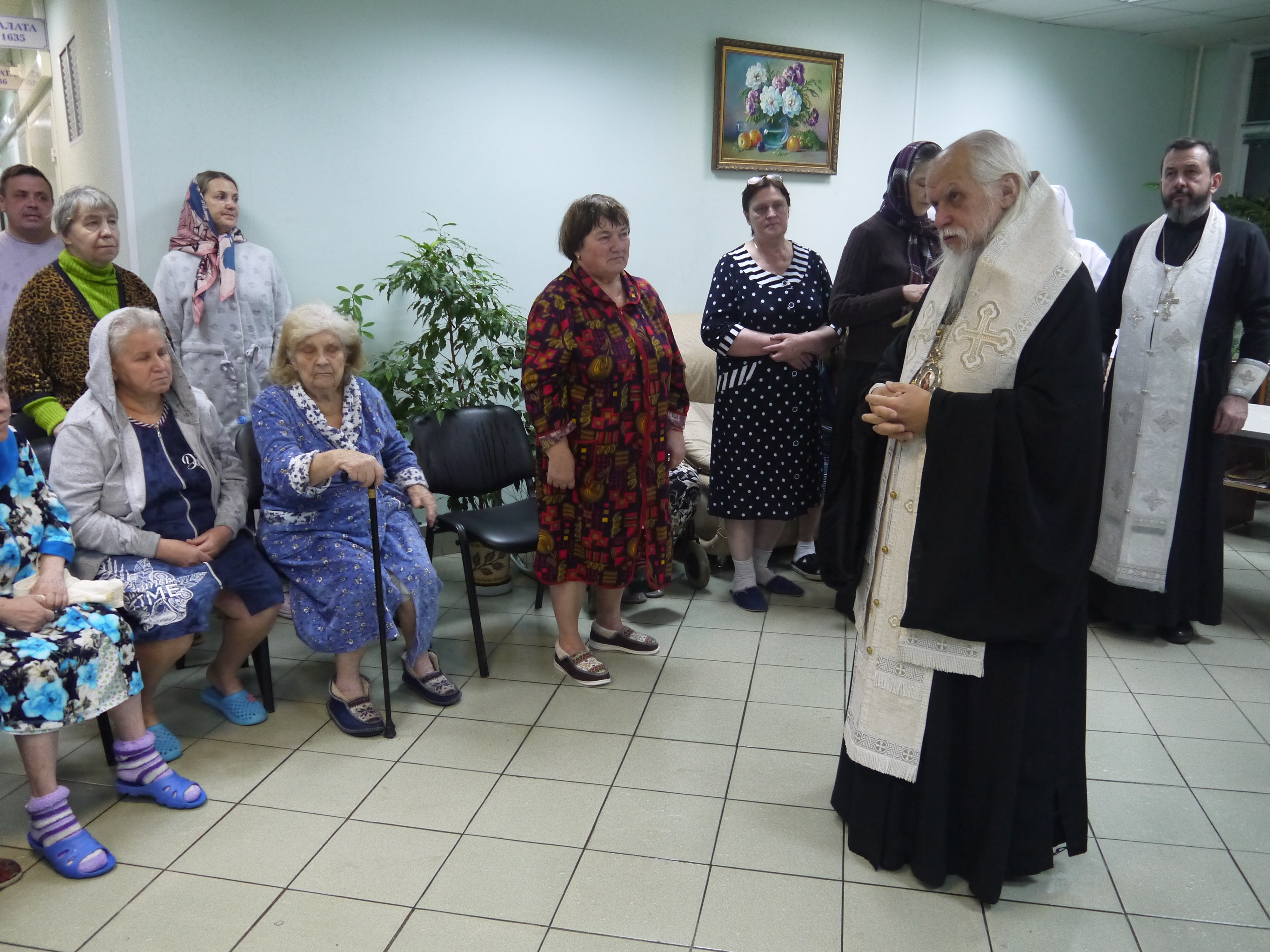 Епископ Орехово-Зуевский Пантелеимон произнес краткую проповедь перед началом молебна