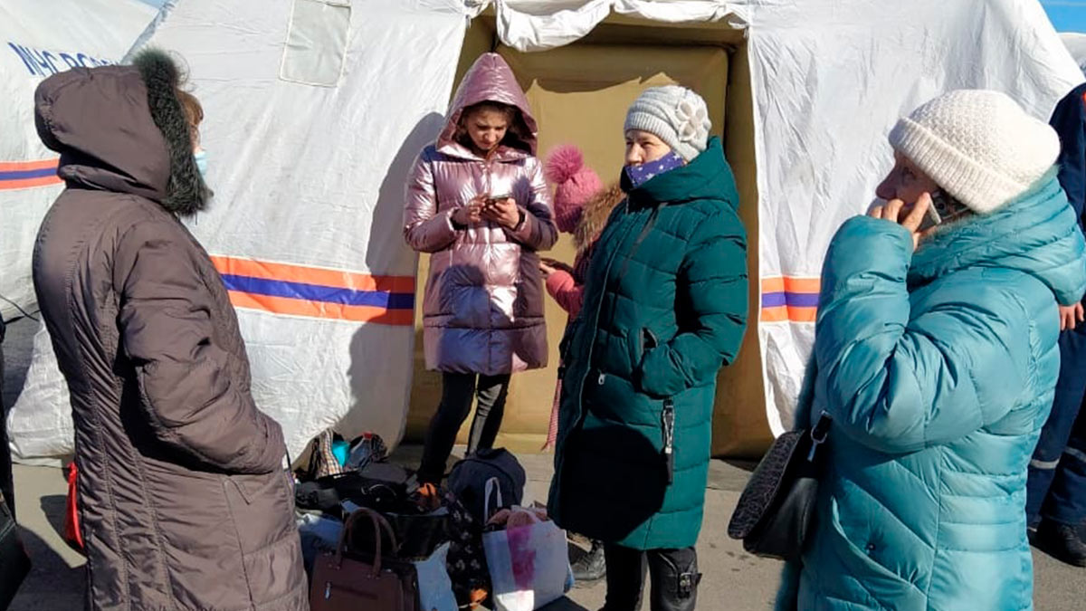 Беженцы из Донбасса. Фото с сайта 123ru.net