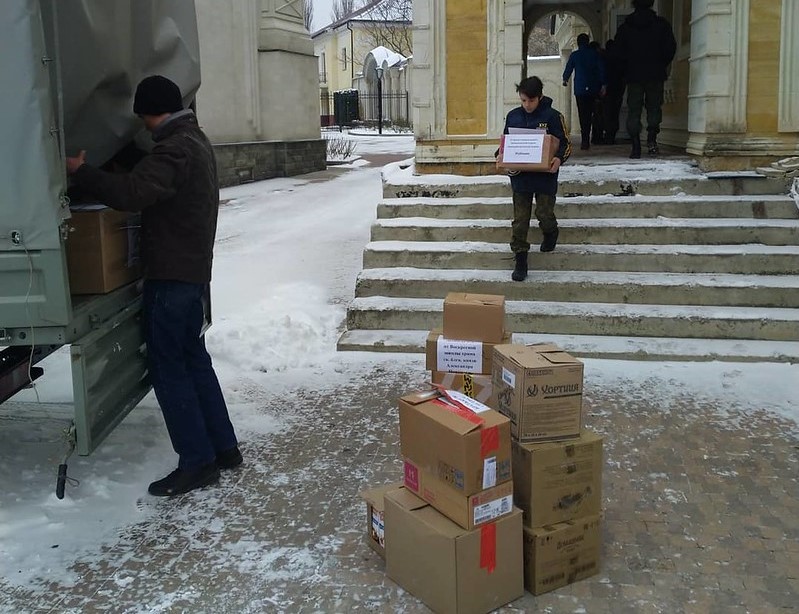 Гуманитарная помощь для жителей Донбасса от Ставропольской епархии. Фото: сайт Ставропольской митрополии