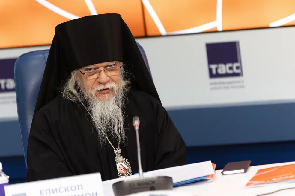 Выступление епископа Пантелеимона на пресс-конференции в ТАСС