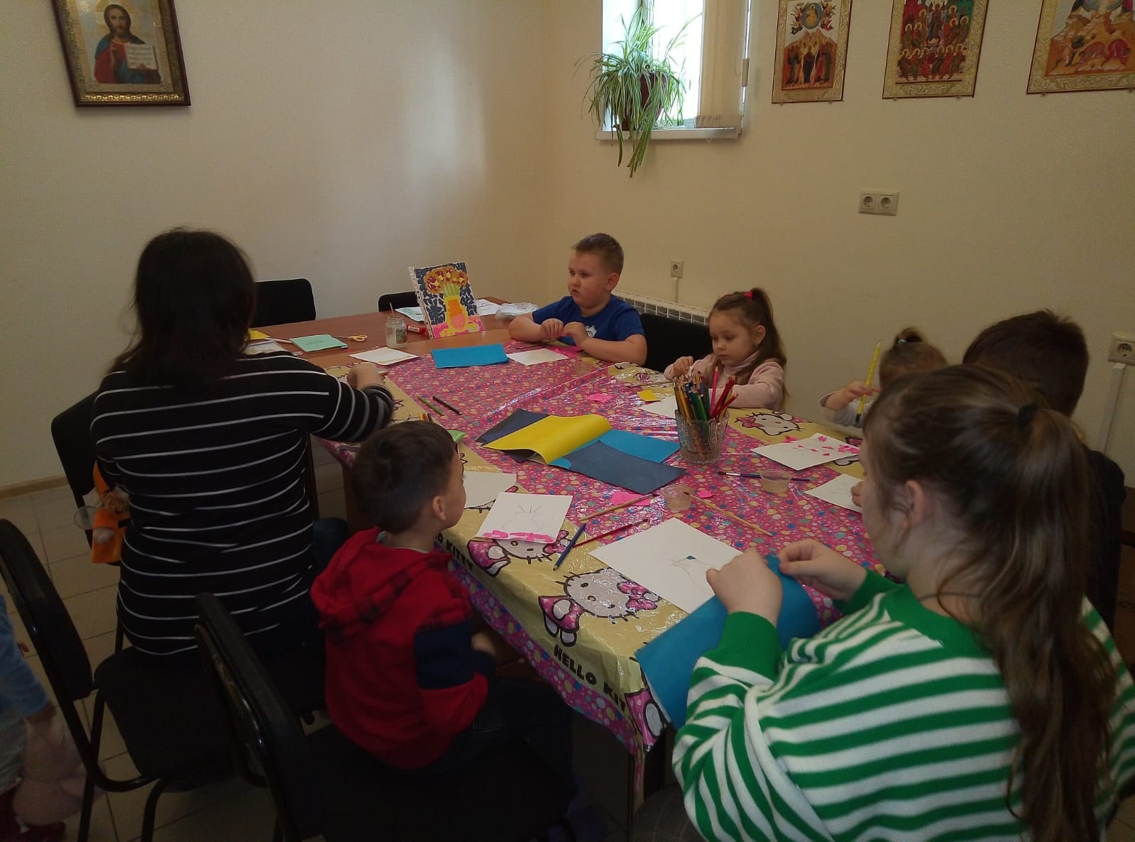 В Покровской епархии провели творческое мероприятие для детей-беженцев