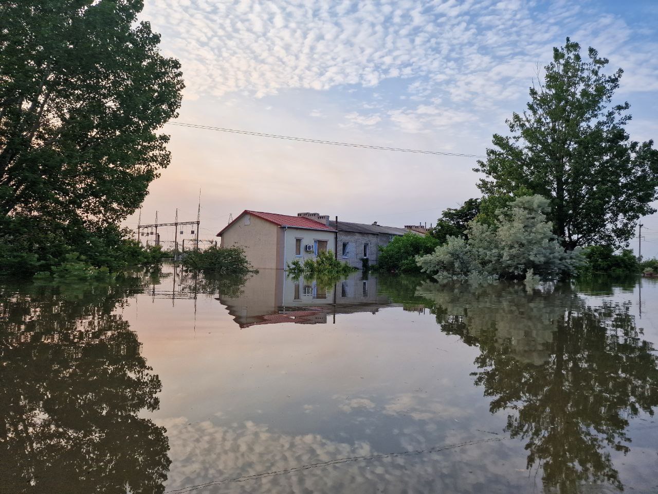 В зоне затопления в Херсонской области