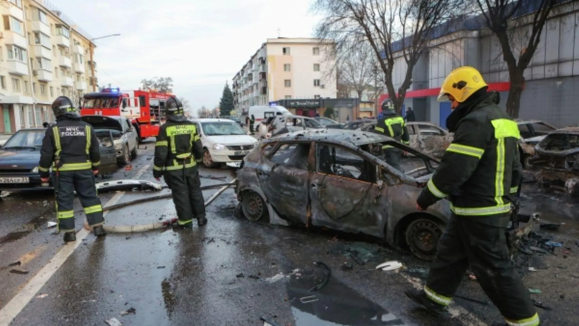 В Белгороде после обстрела. Фото: РИА Новости